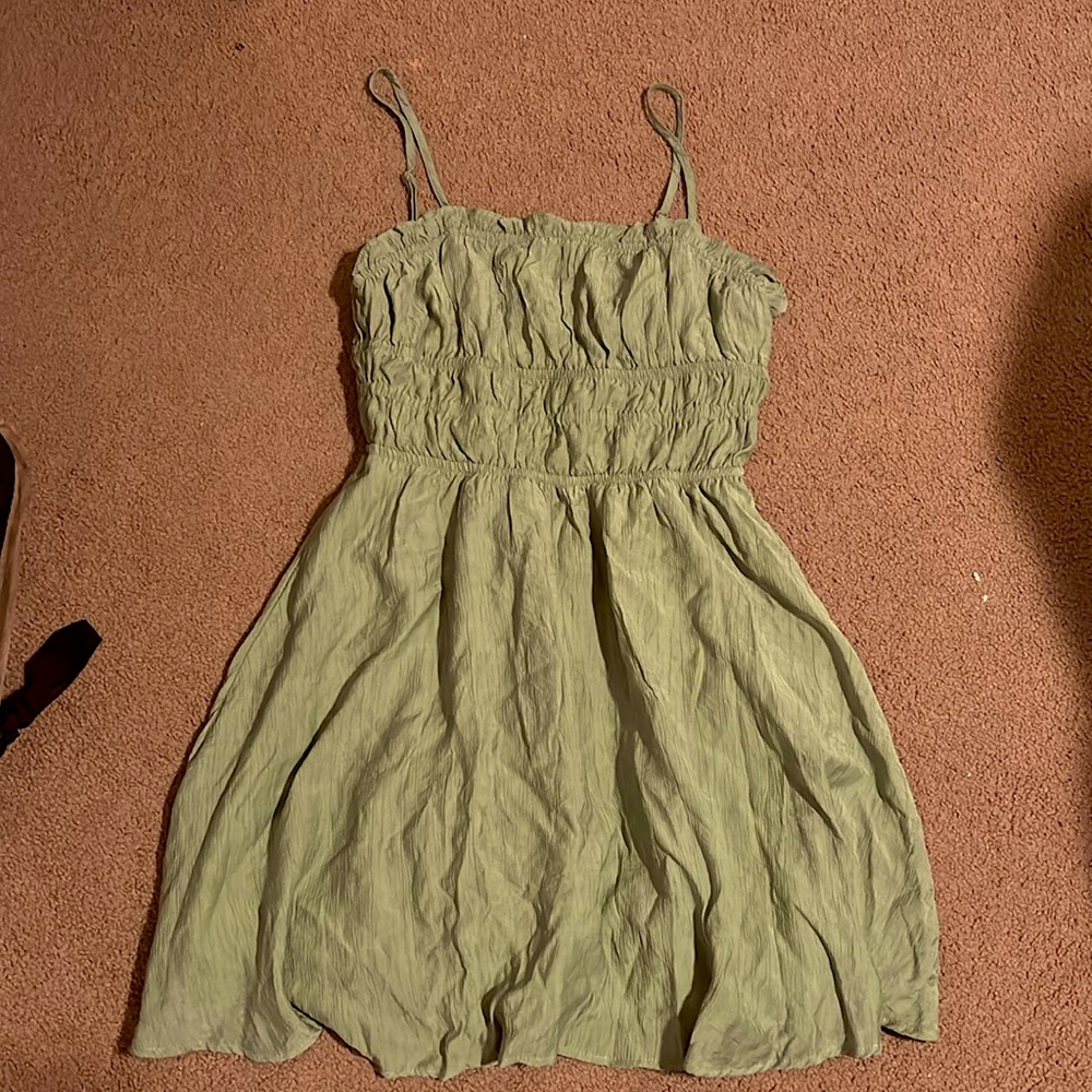 Sage Green Short Dress